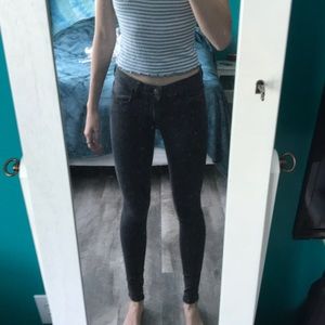american eagle light washed black jegging